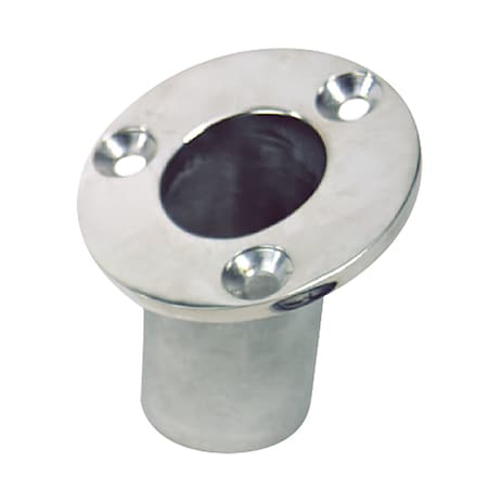Flush Mount Flagpole Socket-25degree-1-1/4 ID-316 Stainless Steel